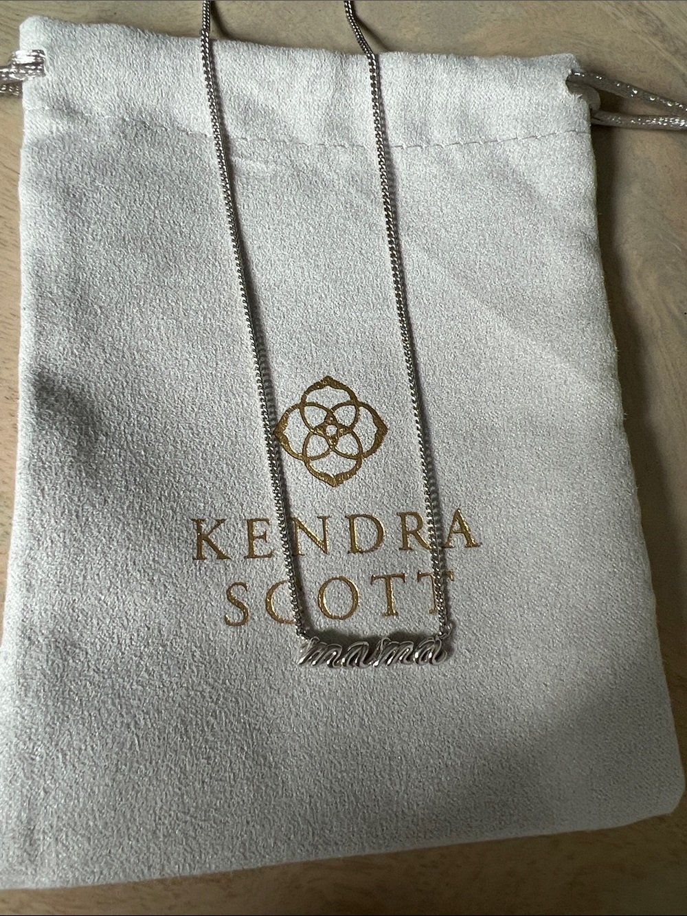 Kendra Scott Silver Mama Bar Pendant Necklace - Picture 2 of 2